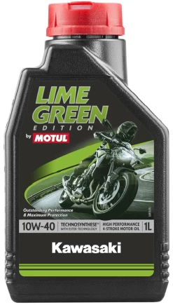 MOTUL Olie Lime Green Kawasaki 4T 10W40 1L -Verkoop Van Motoraccessoires 10w40 kawasaki motul c2ff