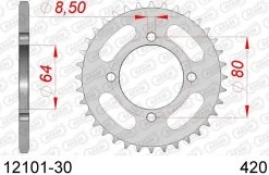 AFAM Tandwiel Achterzijde Staal 30T - 420