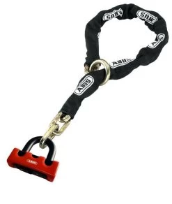 ABUS Kettingslot KS120 + Schijfremslot Rood Granit 67/12