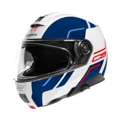 Schuberth C5 Master Motorhelm -Verkoop Van Motoraccessoires C5 master wit blauw voorzijde a9da