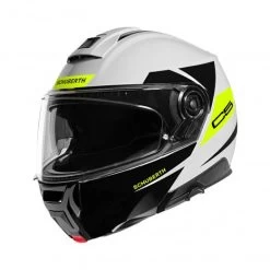 Schuberth C5 Eclipse Motorhelm -Verkoop Van Motoraccessoires c5 eclipse wit geel voorzijde ce24