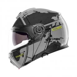 Schuberth C5 Globe Motorhelm -Verkoop Van Motoraccessoires schuberth c5 globe grijs fluo 2 20e8